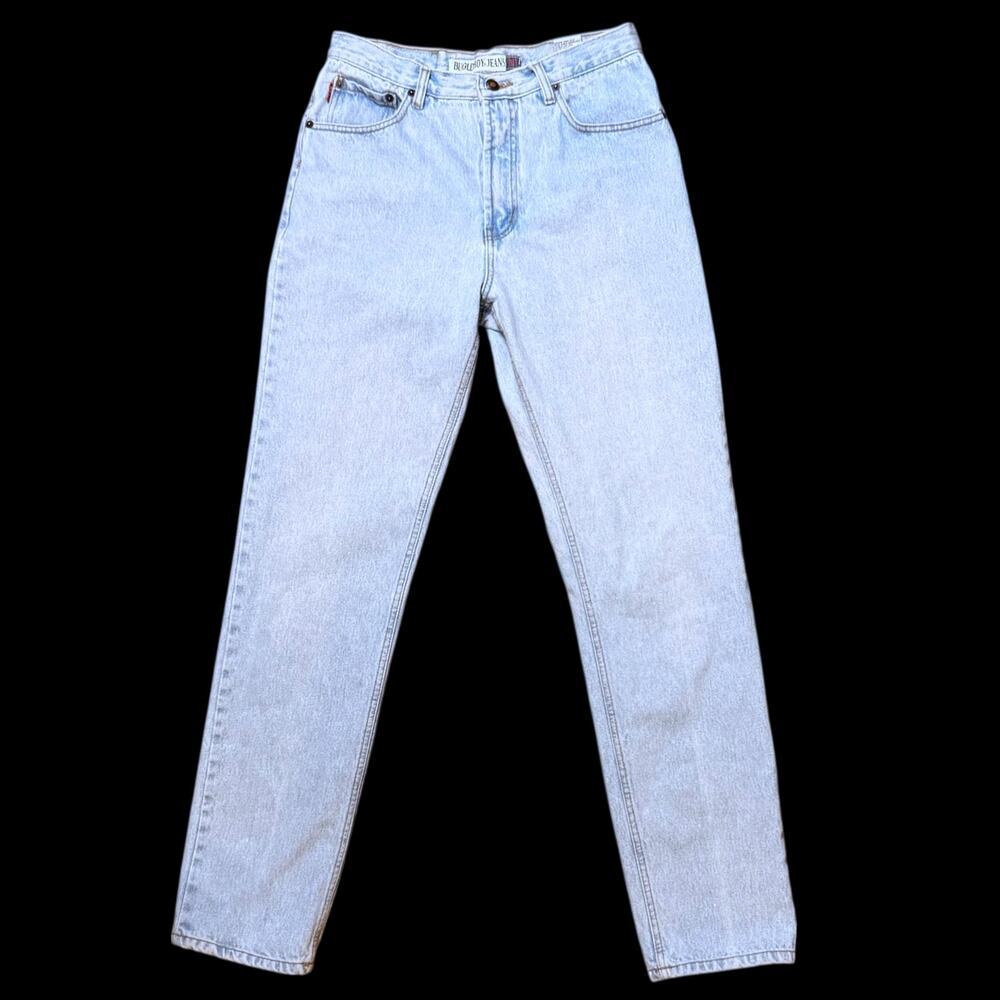 Vintage Bugle Boy 705 Jeans Mens Blue Light Wash Straight Leg Size 32/34